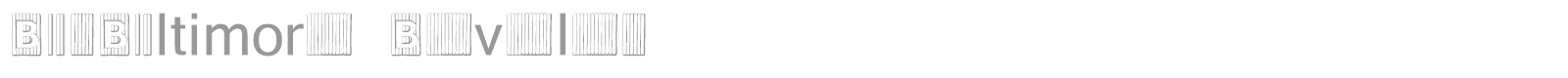 Bad Baltimore Beveled font preview